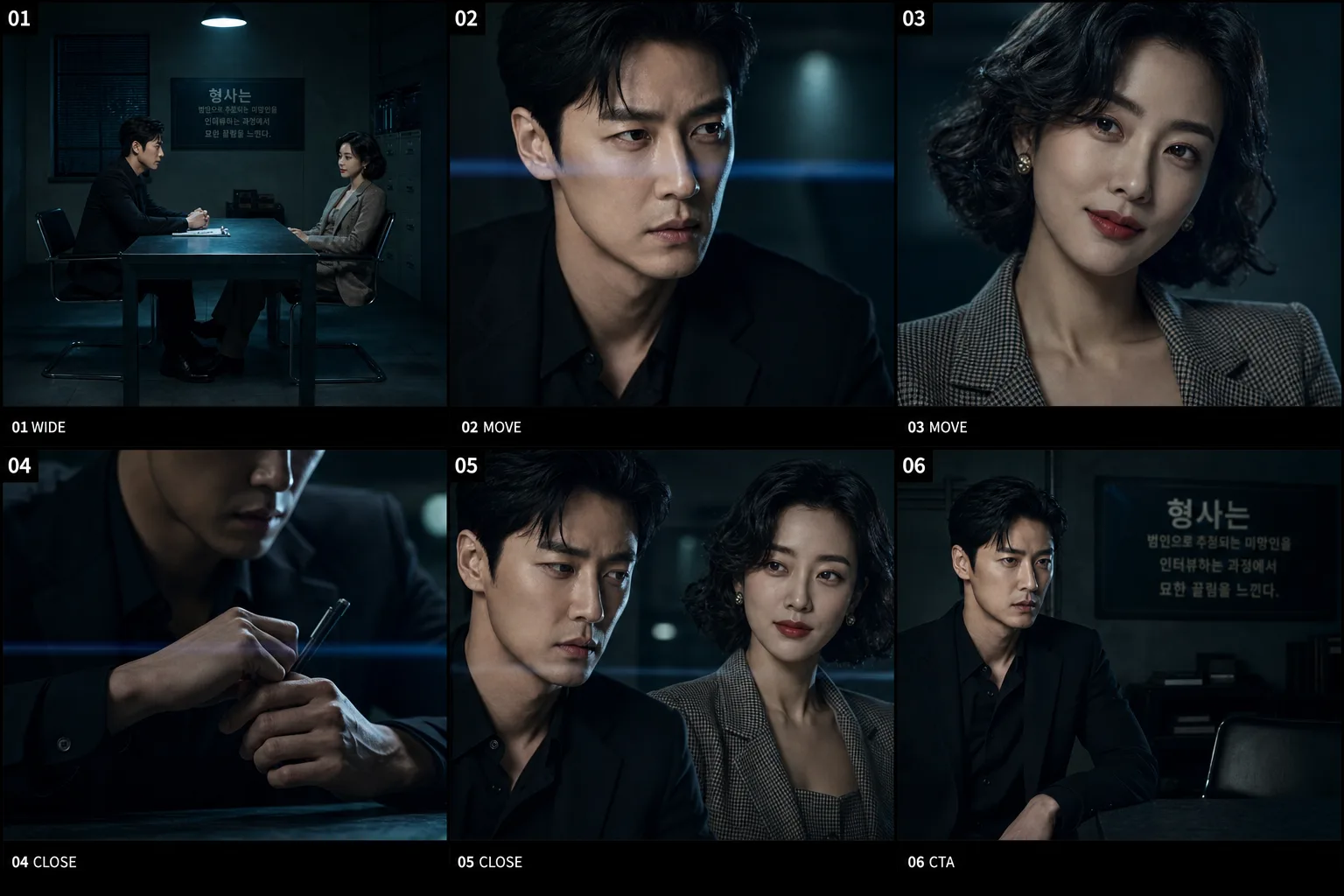 그림자 속 유혹 — 스토리보드